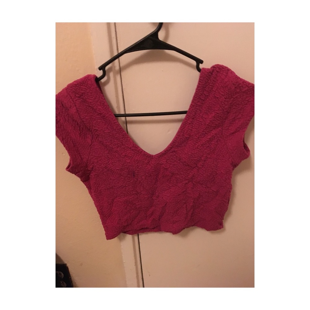 An I’m in love with...Derek purple crop top